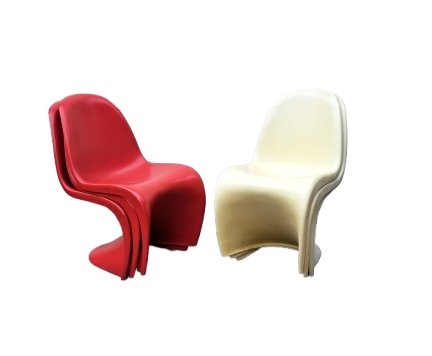 Image 1 of 6 x Stühle im Stil von Verner Panton