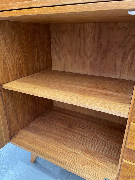 Image 1 of U-450 kast in eiken van Jiří Jiroutek voor Interiér Praha, Tsjecho-Slowakije, jaren 1960