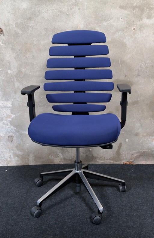 hjh office Ergo Line II bureaustoel stof -blauw