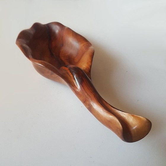 Blattschale aus Olivenholz von Atelier Falfer, 1950er Jahre – Schalen, Wood (photo 5 of 10)