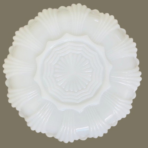 Image 1 of Servicio de café opalina de mediados de siglo vaso de leche años 60