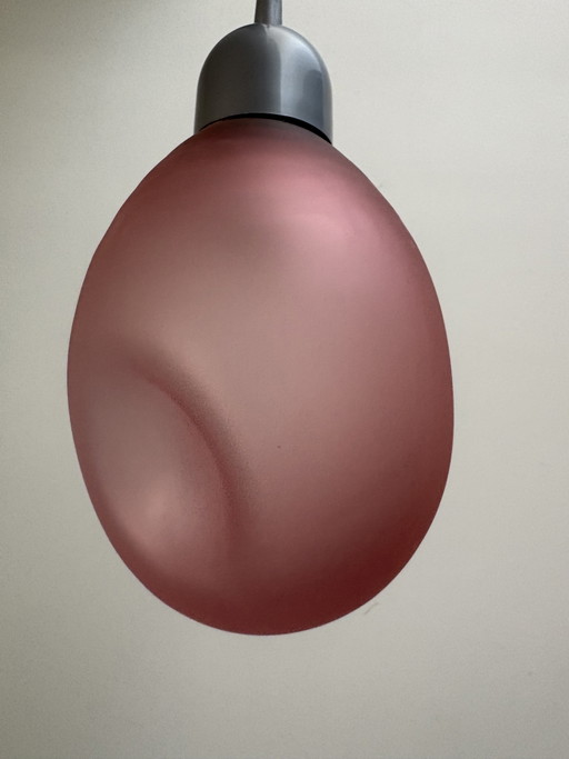 Vintage glass IKEA pendant lamp