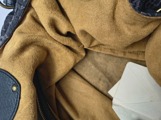 Image 1 of Sac hobo Louis Vuitton Surya Monogram en denim noir XL