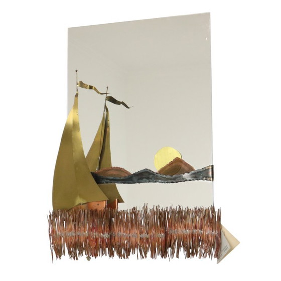Specchio Design Barca in Rame e Ottone Daniel D’Haeseleer – Sculture, Copper, Brass (photo 20 of 22)