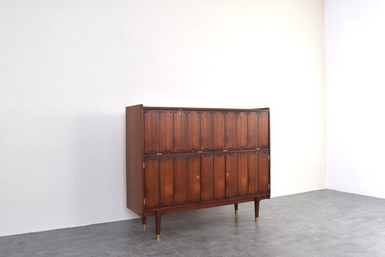 Image 1 of Mid-Century Norwegian Teak Highboard, 1960s.