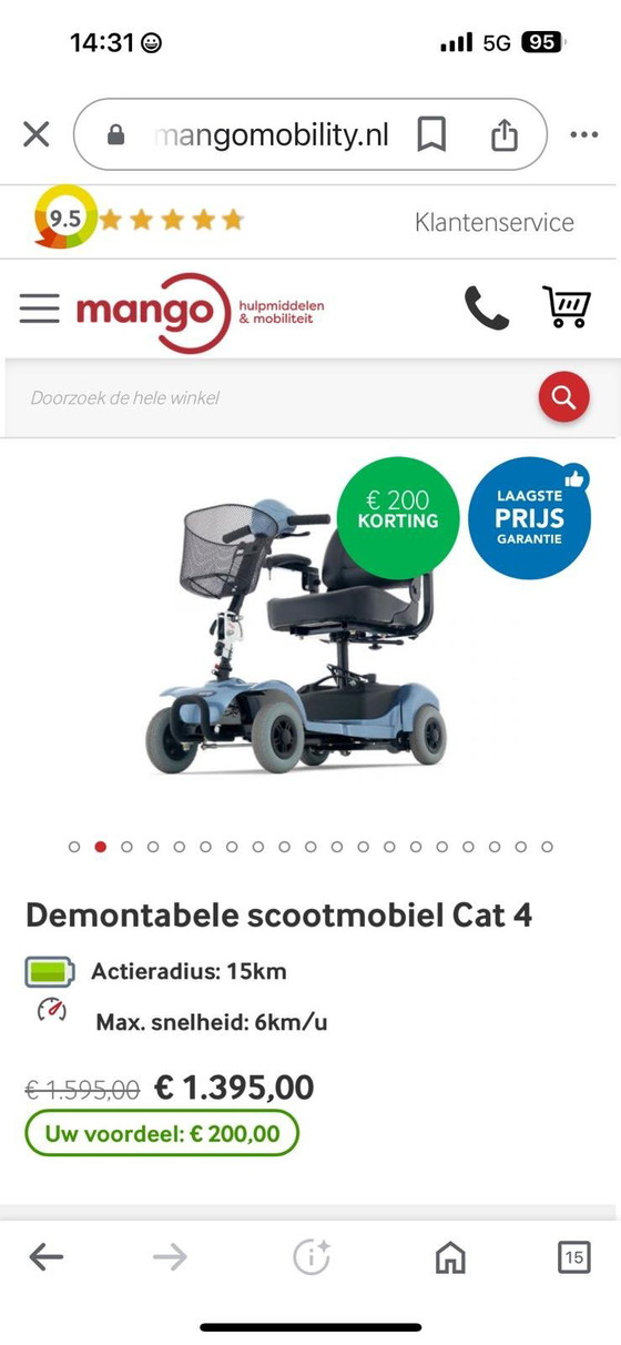 Image 1 of Scooter de mobilité