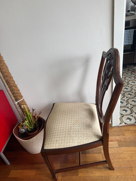 Image 1 of 2 sedie da pranzo classiche in legno in stile Art Nouveau