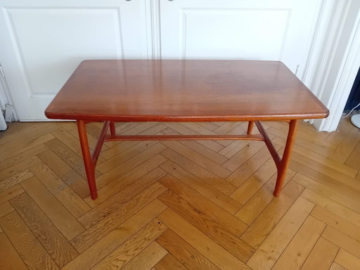 Coffee table teak, solid, 60s, midcentury 