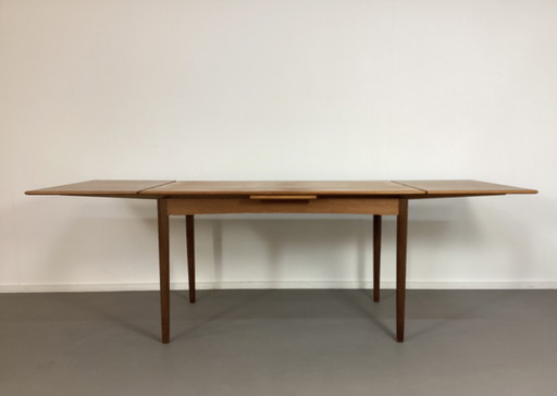 Table extensible danoise vintage en teck des années 60