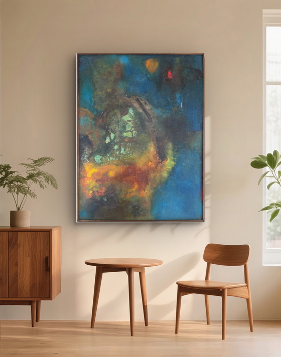 Image 1 of Silvin Bronkart - Deep River - magnificent painting from 1960