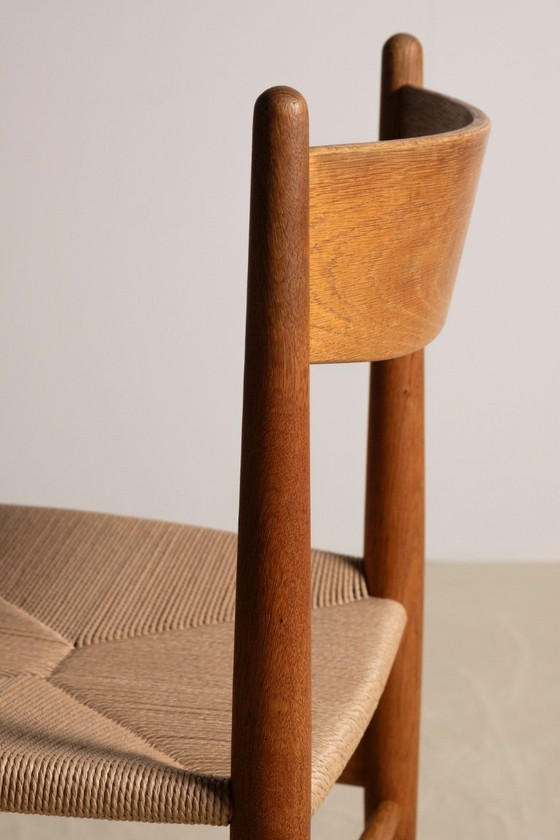 Image 1 of 6 chaises de salle à manger Hans J. Wegner CH36 en chêne, Danemark des années 1970