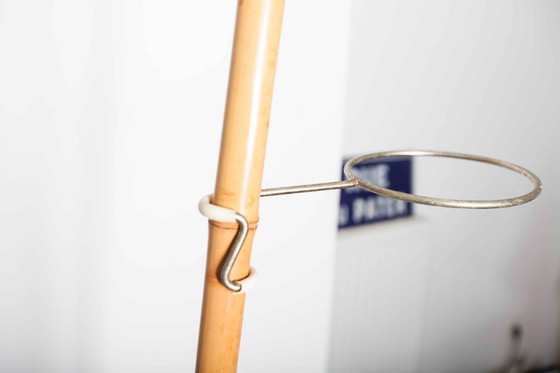 Image 1 of Atypical bamboo and brass indoor revolving plant door, Suise 1960