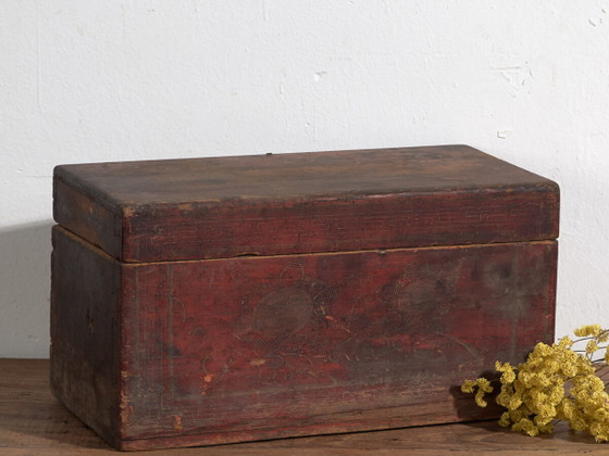 Antique garnet red box (c.1900) #10 – Decorative Objects (photo 2 of 40)