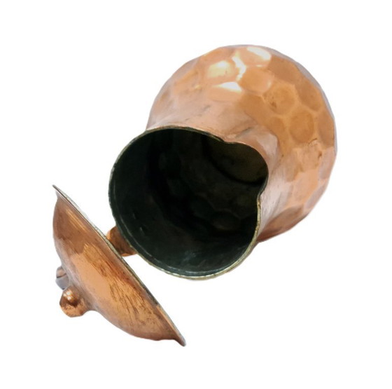 Image 1 of Brocca in rame d'epoca con coperchio