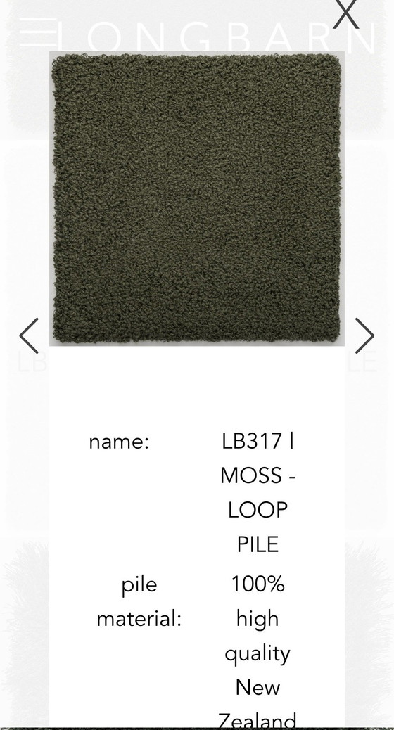 Image 1 of Tapis Brink and Campman Flare Moss boucles