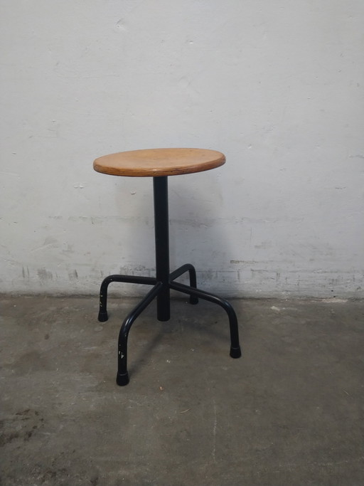 Sgabello da studio industriale vintage