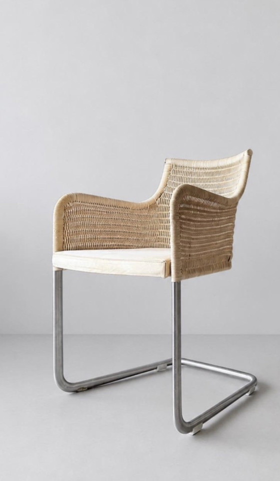Image 1 of 2 Vintage Tecta D43 stoelen – William Dunkel - Beige Suede