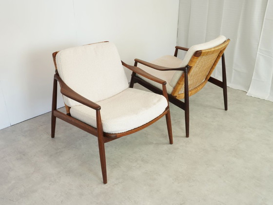 Image 1 of 2 fauteuils Hartmut Lohmeyer pour Wilkhahn, design Mid Century