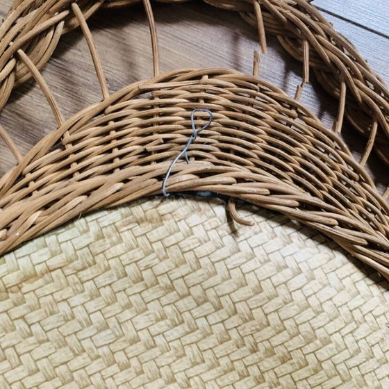 Image 1 of Wicker mirror