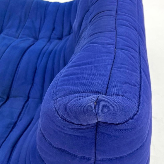 Image 1 of Königsblaues 2-Sitzer-Sofa Togo von Michel Ducaroy für Ligne Roset, 1970er Jahre