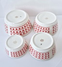 Original Art Deco Ditmar Urbach Znojmo Keramik Majolika Bowl Schüssel Set um 1929 Z-Marke Selten!