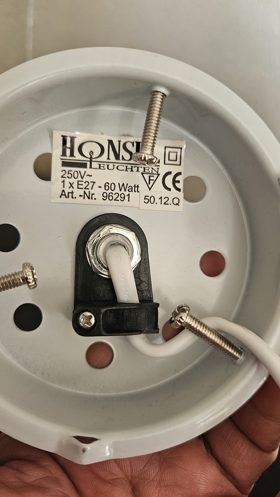 Image 1 of 2 grote Marslampen van Honsel 30cm van glas