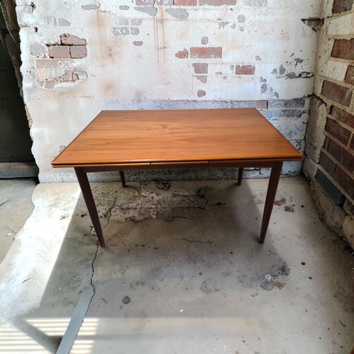 Mid-Century Teak Extendable Dining Table, Danish Design, 1960s – eettafels, Wood
