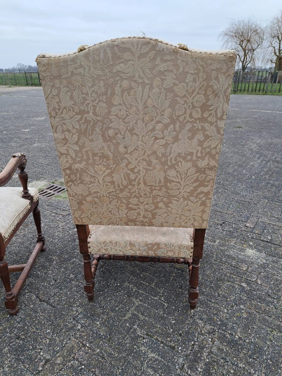 Juego de 2 sillones antiguos de estilo barroco/neorrenacentista. – Wood (photo 11 of 12)