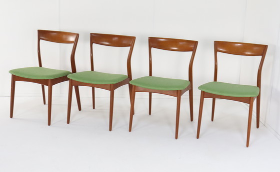 Image 1 of 4X R. Borregaard Voor Viborg Stoelen Eetkamerstoelen Vintage Deens