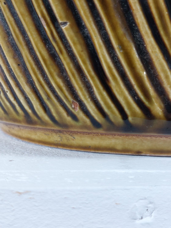 Image 1 of Large yellow vintage ceramic floor vase, Carstens Tönnieshof