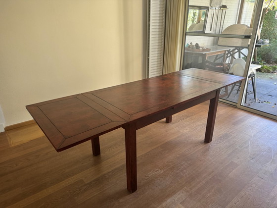 Wooden Dining Table, Brown (photo 7 of 7)