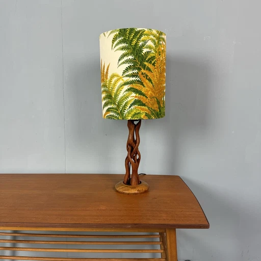 Scandinavian Vintage Teak Floor Lamp 'Ferns'