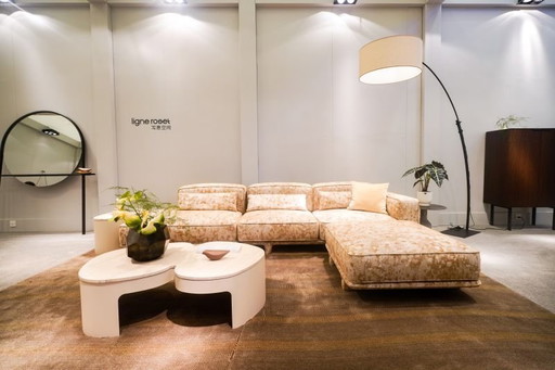 Similar to Roset Noka modular Sofa fabric Roy Roussilon