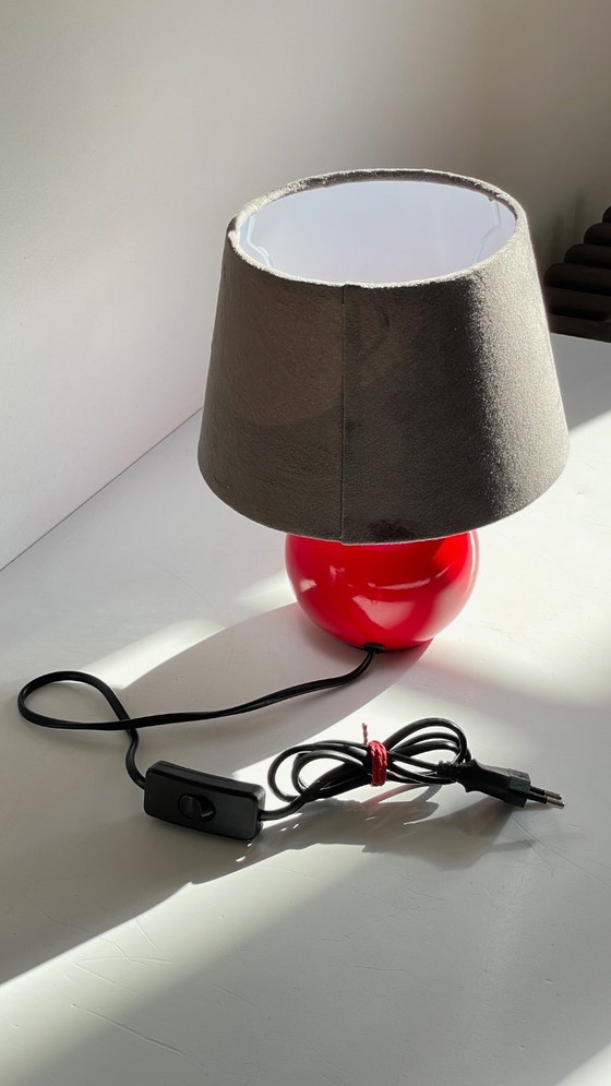 Image 1 of Lampada in ceramica rossa degli anni '80/'90