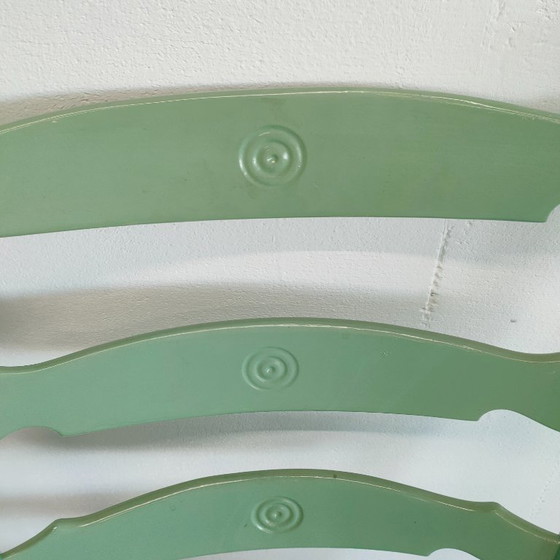 Image 1 of Sedia a scaletta vintage anni '50/'60 da camino (verniciata di verde)