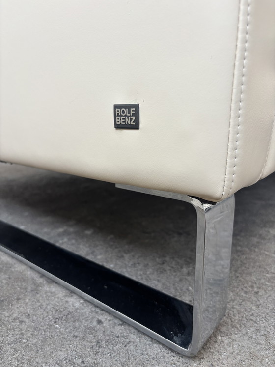 Rolf Benz EGO Leather Corner Sofa Design Couch beige (photo 9 of 10)