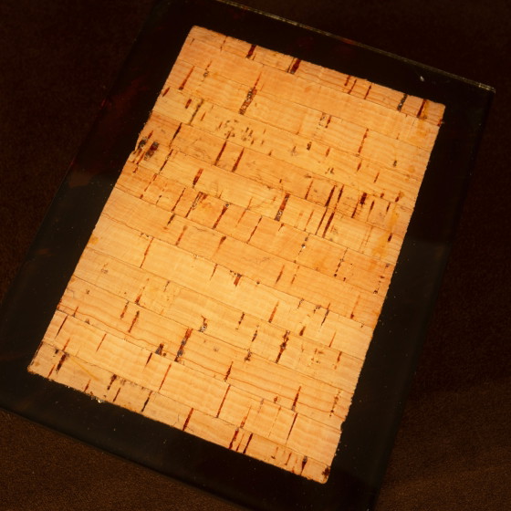Portagioie italiano in Lucite fumé e sughero naturale, 1970 – Oggetti decorativi, Cork, Italian Design (photo 11 of 17)