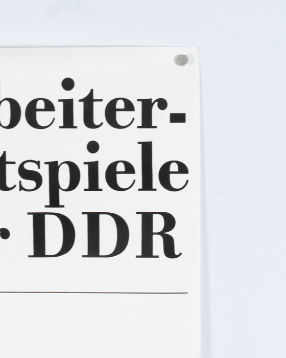 Image 1 of 15. Arbeiterfestspiele der DDR 1974 – Poster di propaganda vintage originale – Vintage – 81x57 cm