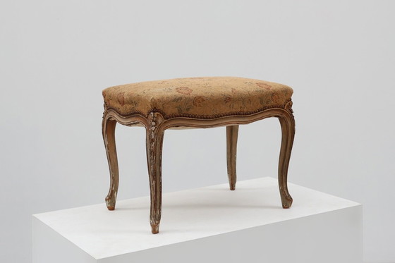 Image 1 of 19th Century French Louis XV style piano bench or stool