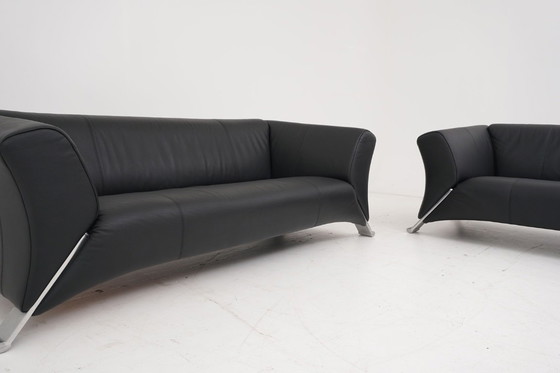 Image 1 of Rolf Benz 322 Garnitur Couch Sofa Dreisitzer Zweisitzer Leder Tisch 5021