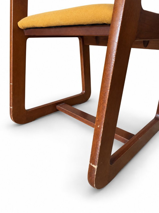 Set of 4 Willy Rizzo Chairs for Mario Sabot, Italy, 1970s – Dining chairs, Wood (photo 7 of 9)