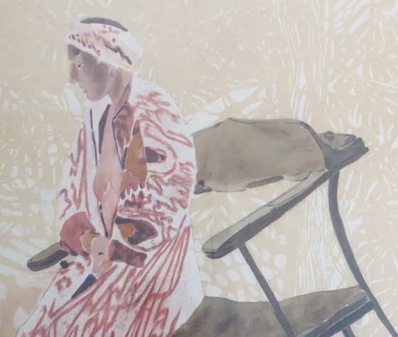 Image 1 of Sam Szafran (1934-2019) Lilette à la chaise de Gaudi, 2007