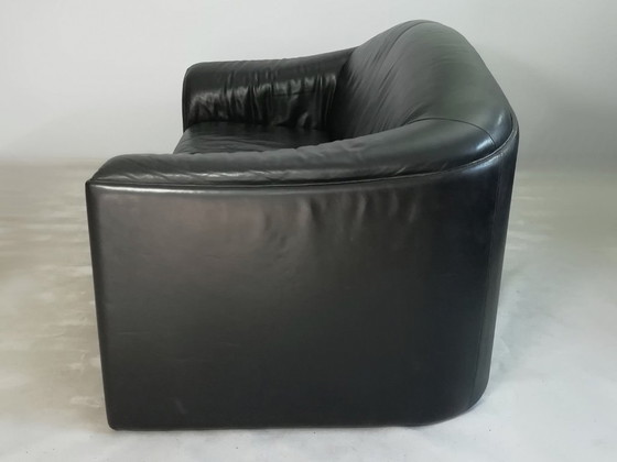 Image 1 of Divano in pelle esclusivo originale WALTER KNOLL COLLECTION, pelle pregiata, nero