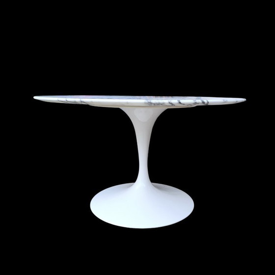 Image 1 of Rare 50cm h  x90cm diameter marmer Eero Saarinen Knoll International Tulip Lounge tafel