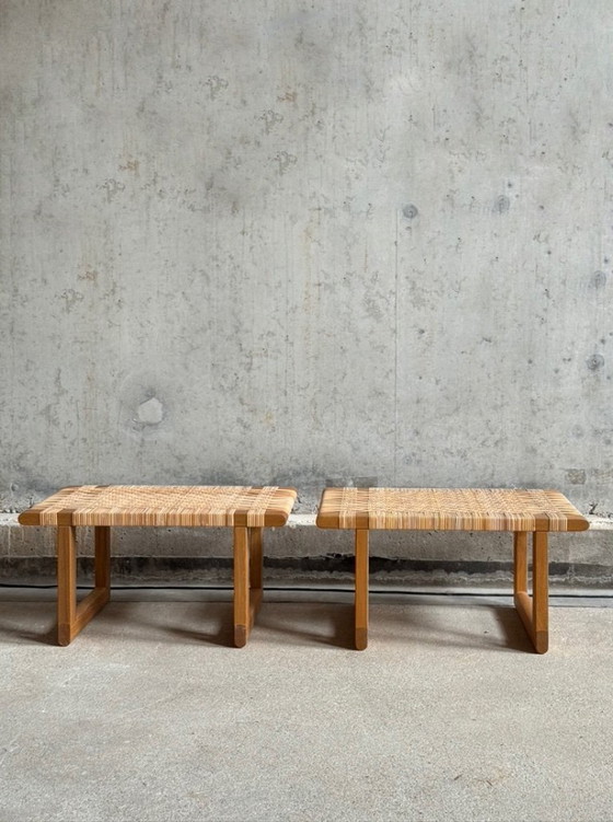 Image 1 of Bankje, Bijzettafeltje Børge Mogensen, Carl Hansen & Son