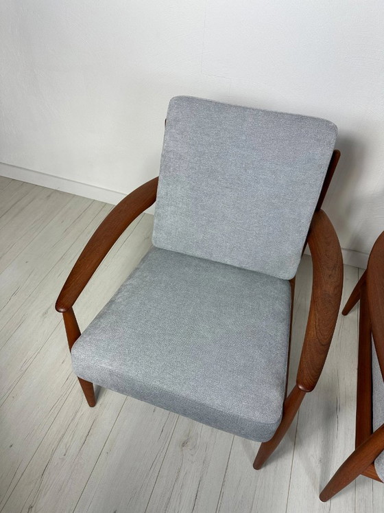 Image 1 of 1/2 Vintage Model 118 Teakhouten Loungestoel van Grete Jalk voor France & Daverkosen, Deens design, jaren 1950