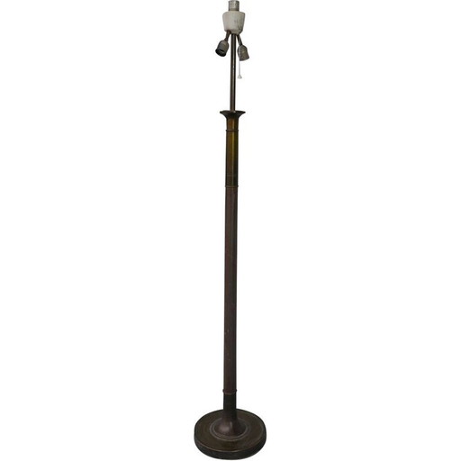 Vintage messing vloerlamp, Frankrijk 1950