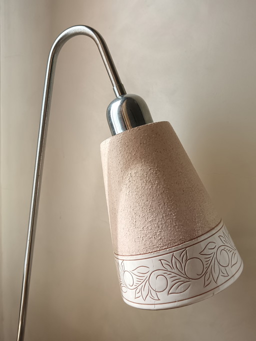 Handgemaakte keramische vloerlamp van G. Deidda