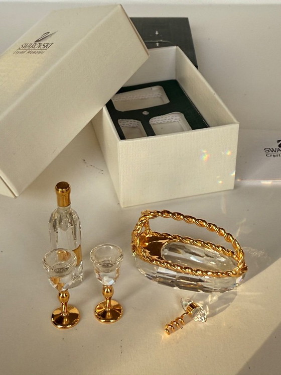 Image 1 of Swarovski Miniatur-Weinset