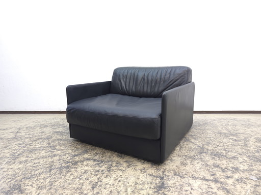 De Sede ds 76 Designersessel Ledersessel Chair Sofa desede Leder schwarz 